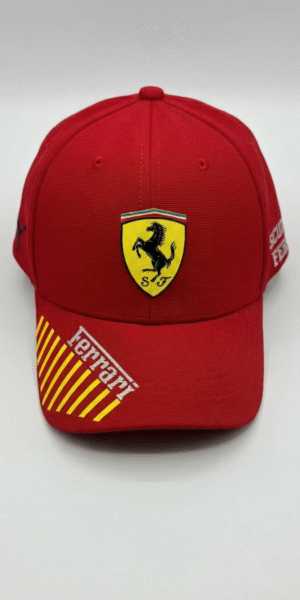 Gorra New Edition - Ferrari Lineas Amarillas - Flex Rojo