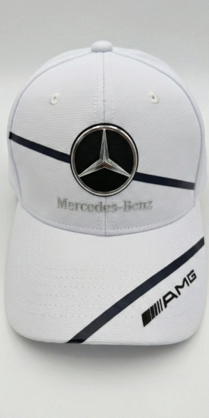 Gorra New Edition - Mercedes Benz Lineas Diagonal - Flex Blanco