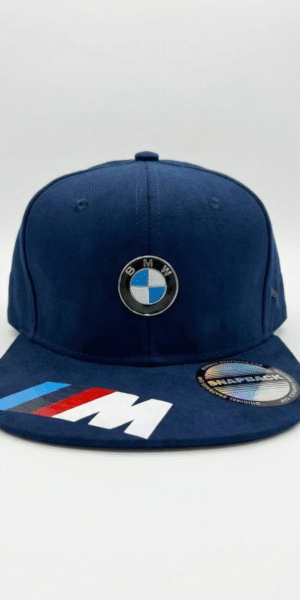 Gorra New Edition - BMW MPower - Plana Gamuzada Azul Oscuro