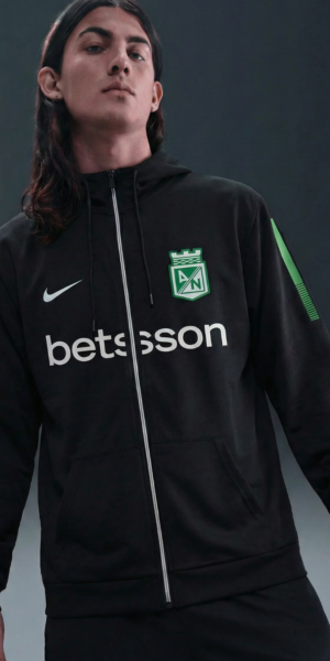 Chaqueta Perchado - Nacional Lineas Verde Brazos - Negro