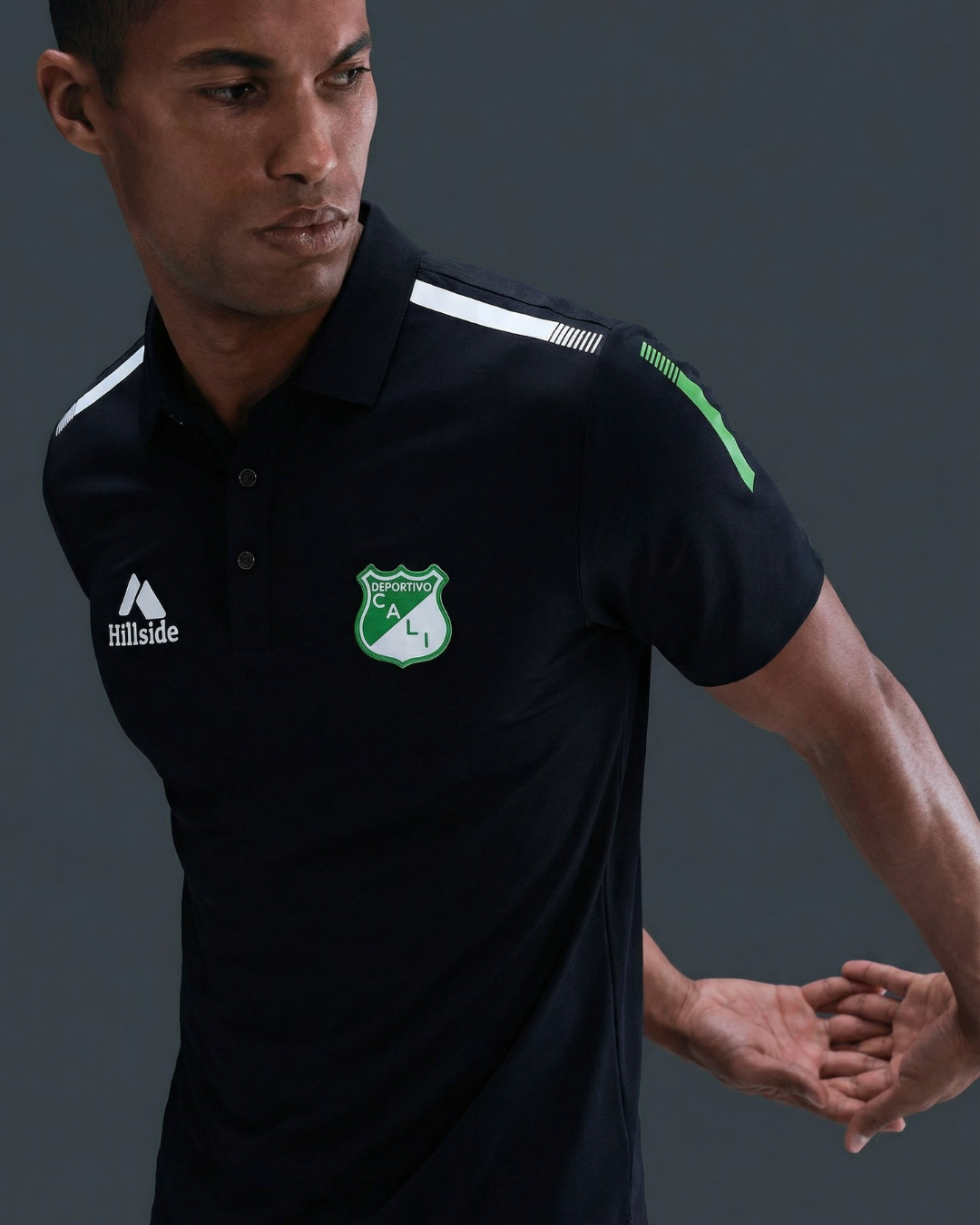 Polo Premium - Cali Lineas Hombros - Negro - Image 3