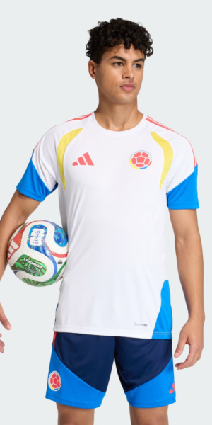 Camiseta Futbol - Cuello Redondo Colombia 2026 - Blanco