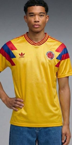 Camiseta Futbol - Retro Colombia - Amariillo