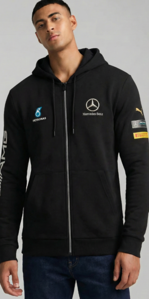 Chaqueta Perchado - AMG Brazo Mercedes Benz - Negro