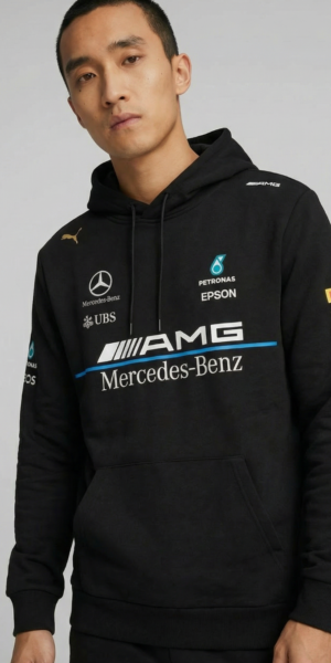 Hoddie Perchado – AMG Linea Frente – Negro