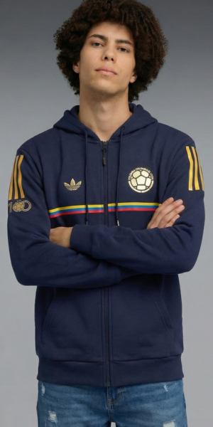 Chaqueta Perchado – Colombia 100 Años – Azul Oscuro