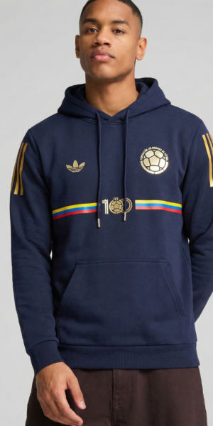 Hoddie Perchado – Colombia 100 Años – Azul Oscuro