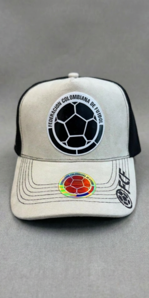 Gorras Futbol - Colombia Logo BN - Beige / Negro