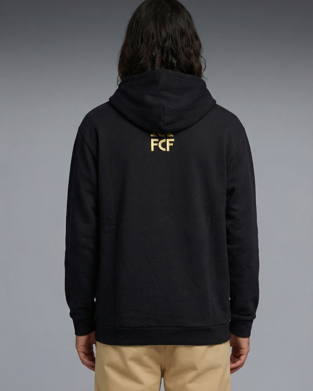 Hoddie Perchado – Colombia Federacion Dorado – Negro - Image 5