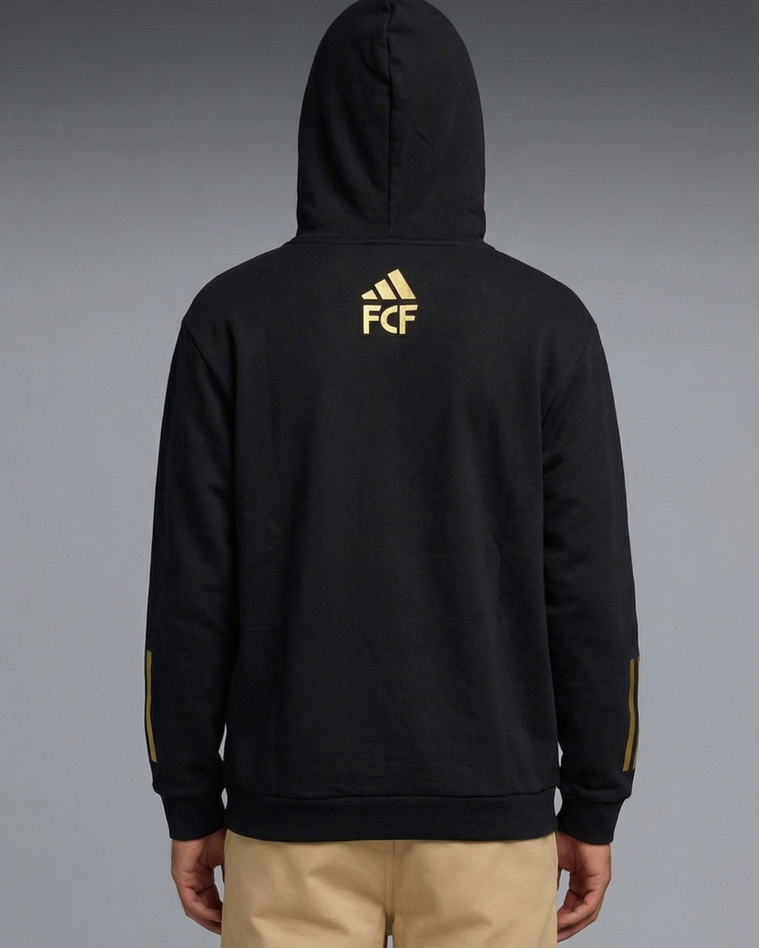 Hoddie Perchado – Colombia Federacion Dorado – Negro - Image 7