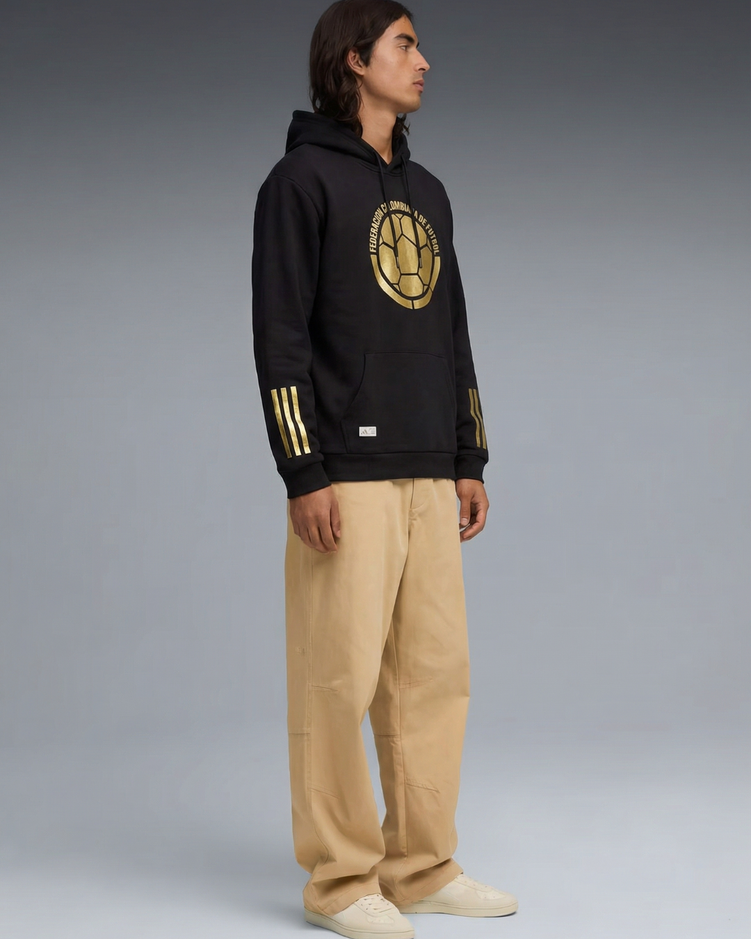 Hoddie Perchado – Colombia Federacion Dorado – Negro - Image 8