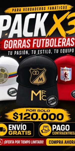 Pack 3 Gorras - Futbol