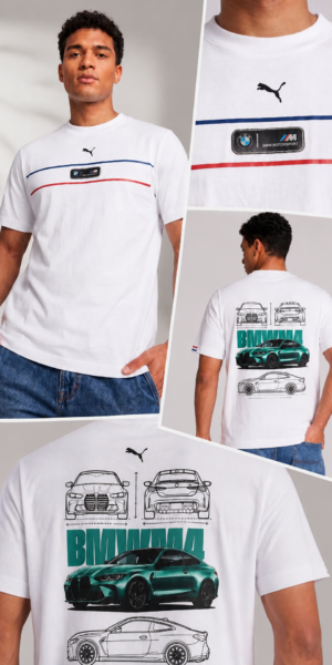 Camiseta Tela Fria - BMW Lineas Frente - Blanco